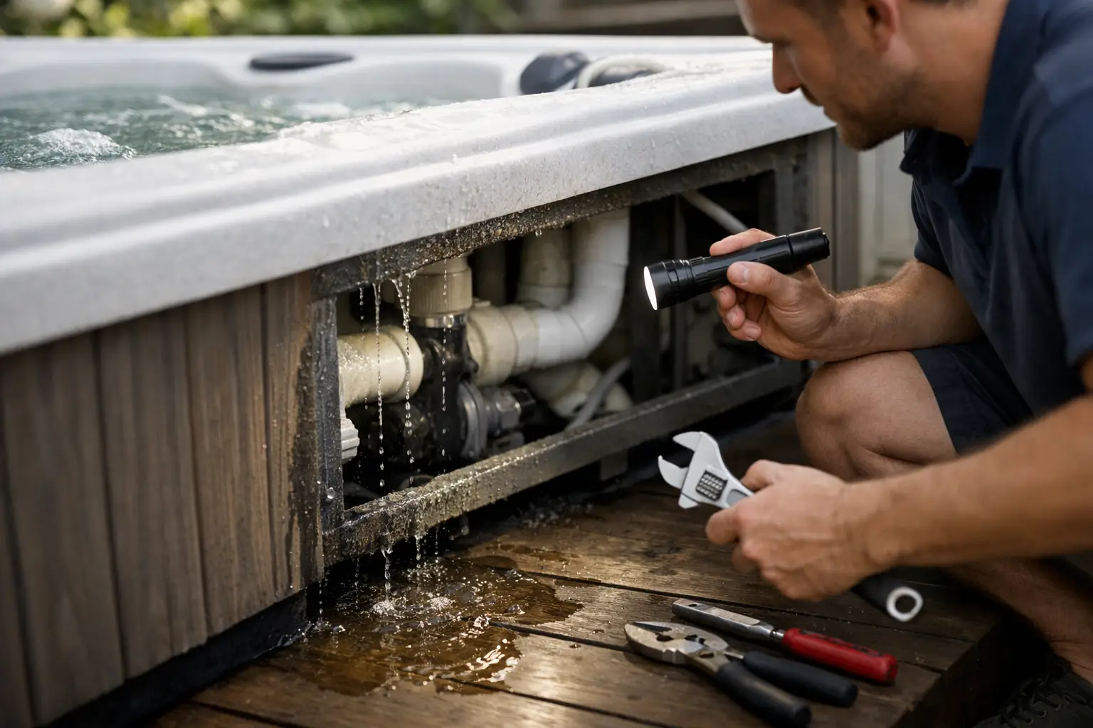 Why Is My Hot Tub Leaking? Find the Real Cause