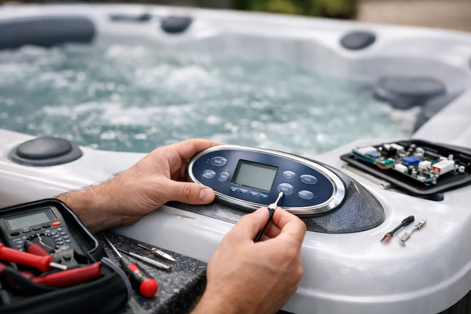 Hot Tub Control Panel Repair Signs and Fixes